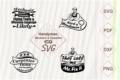 Handyman Mechanic Carpenter Svg Graphic By Digital Mojito