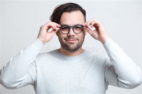 Smiling Man Blue Background Stock Photos Free Royalty Free