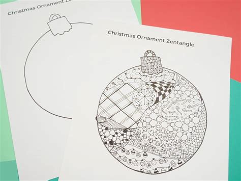 Easy Christmas Zentangle Patterns And Templates