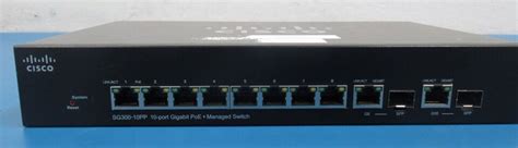 Cisco Sg300 10pp 10 Port Gigabit Poe Managed Switch Ebay