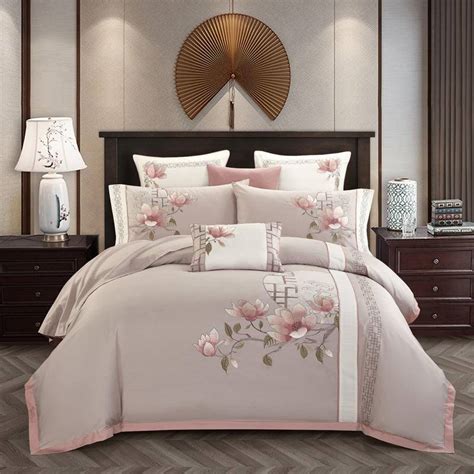 Luxury Egyptian Cotton Classical Bedding Set Queen King Size Chic