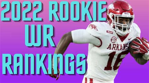 2022 Rookie Wide Receiver Rankings 2022 Dynasty Football Youtube