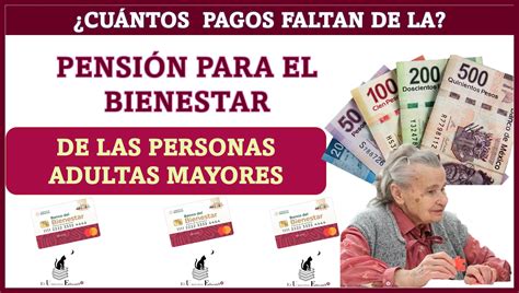 Cu Ntos Pagos Faltan De La Pensi N Para El Bienestar De Las Personas