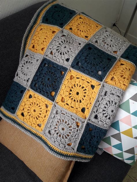 Tuto Couverture Au Crochet En Granny Square Couverture Au Crochet