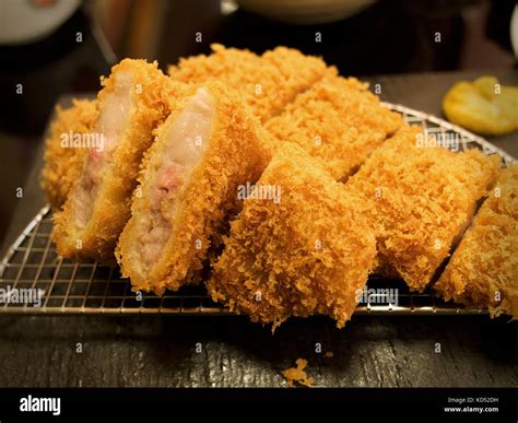 Japanese Breaded Deep Fried Pork Cutlet Tonkatsu Stock Photo Alamy