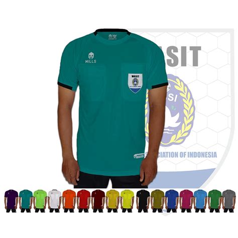 Jual Wasit BAJU WASIT Model MILLS Logo Saku WASIT PSSI 16 WARNA