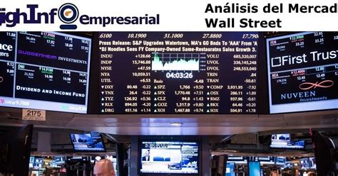 Finanzas Empresas Economía Wall Street Análisis NYSE Pocos