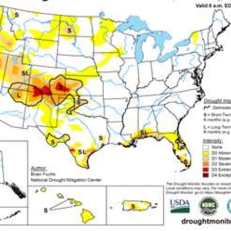 United States Drought Monitor Download Scientific Diagram