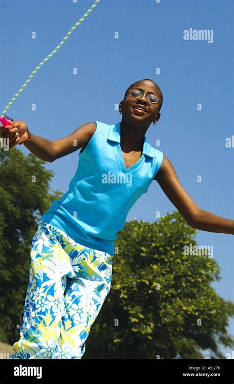 African American Girl Jumping Rope Hi Res Stock Photography And Images