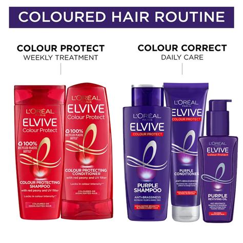 Colour Protect Purple Anti Brassiness Hair Oil Elvive Loréal Paris