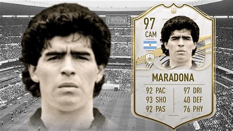 Fifa 21 Diego Maradona 97 Prime Icon Player Review I Fifa 21 Ultimate