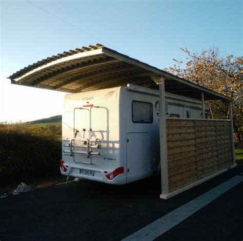 Carport für Wohnmobil Holz COVER TUILE Covertou Stahl