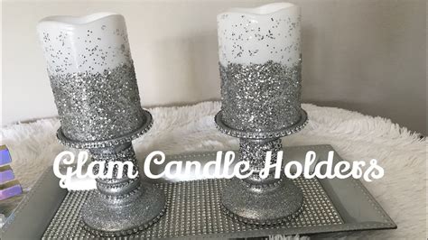 Dollar Tree Glam Diy Candle Holders Tray Ll Home D Cor On A Budget