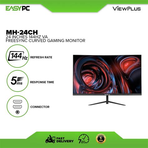 Viewplus Ms 24chmh 24ch 24 Inches 144hz Va Curved Freesync Gaming