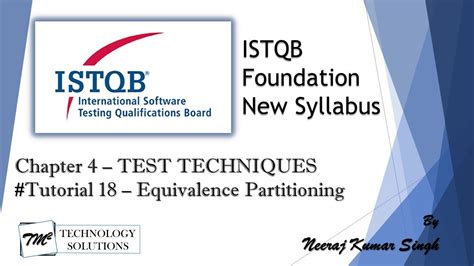 ISTQB Foundation Level 4 2 1 Equivalence Partitioning Black Box