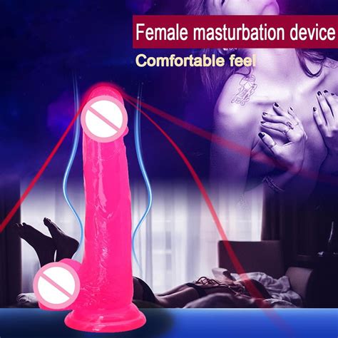 Consolador realista Anal Pene falso Masturbación femenina Juguetes sexuales para adultos Rosa