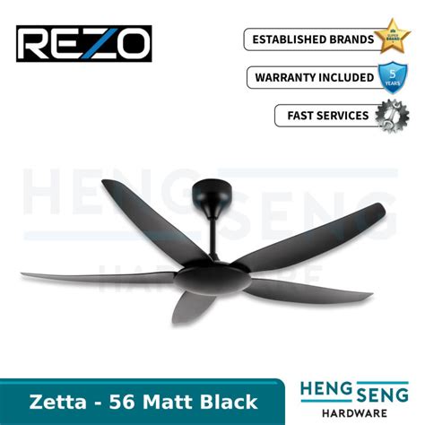 Rezo Ceiling Fan Zetta B Fan Dc Motor Abs Blade Lazada