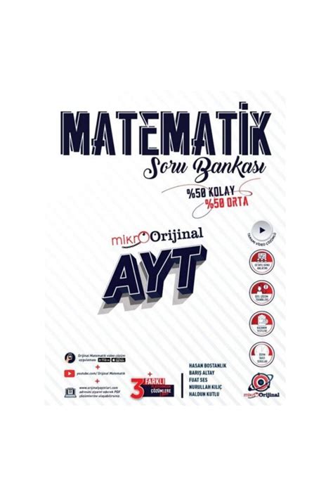 Orjinal Yaynları Orijinal Mikro AYT Matematik Soru Bankası Fiyatı