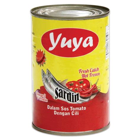 Yuya Sardines In Tomato Sauce With Chili Added Sardin Dalam Tomato Sos Bercili 155g Shopee