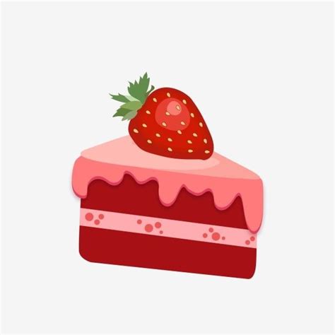 Delicious Cake Hd Transparent Red Cake Strawberry Cake Illustration