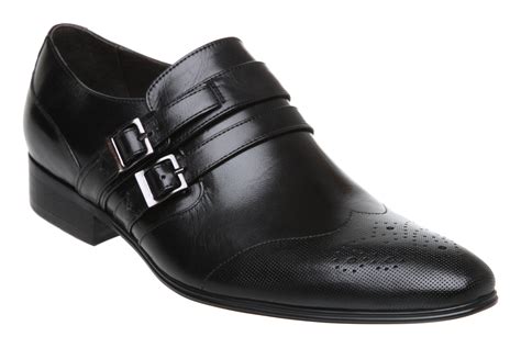 Dune Double Buckle Shoe in Black for Men | Lyst