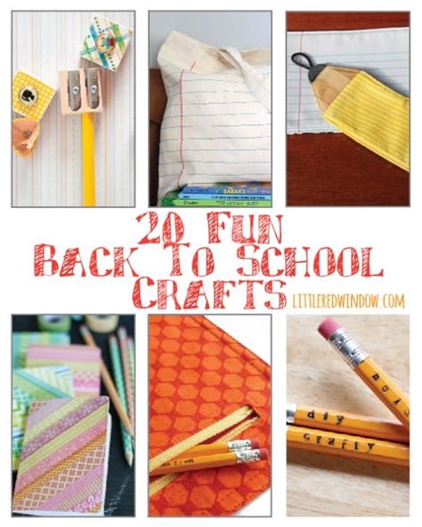 20 Fun Back to School Crafts - Little Red Window