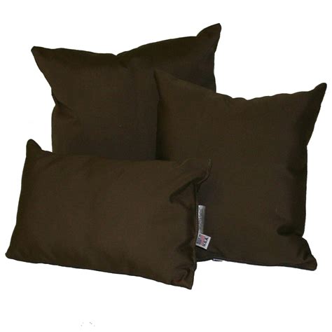 Bay Brown Sunbrella Outdoor Throw Pillow | DFOHome