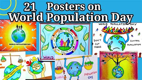 World Population Day Posters Population Days Poster Youtube