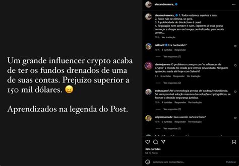 Augusto Backes Cai Em Golpe E Perde Mais De Um Milh O Em Criptomoedas