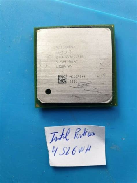 Intel Pentium 4 26 Ghz 260ghz512800 Sl6wh Socket 478 Processor Cpu