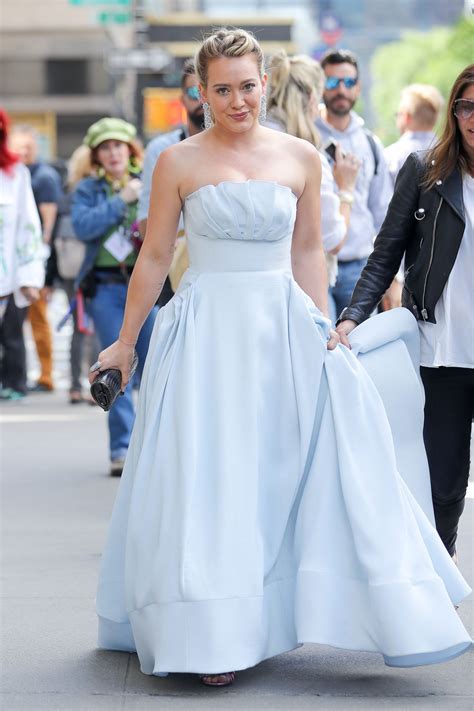 Hilary Duff in a "Cinderella" Dress - "Younger" Set in NY 06/07/2017 ...