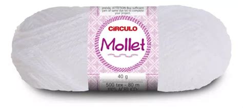 Kit 5 Novelos Lã Mollet Círculo 40g Crochê Escolha As Cores Frete grátis