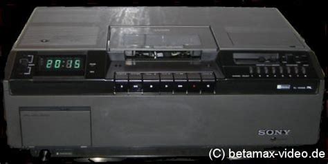 Steckbrief Sony Sl Betamax Rekorder