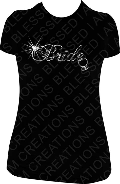 Bride Shirt Bride Rhinestone Shirt Bling Bride Shirt Rhinestone Wedding