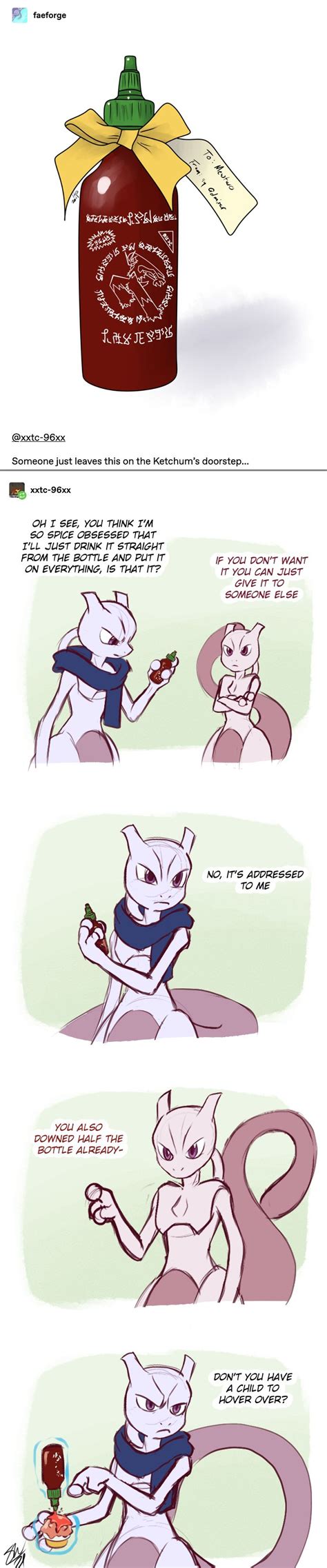 Special Hot Sauce By Tc On Deviantart Mew And Mewtwo Pokemon