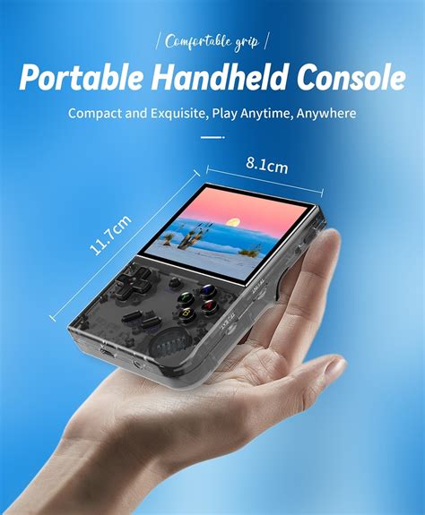 Anbernic Rg Xx Plus Game Console Gb Transparent Black