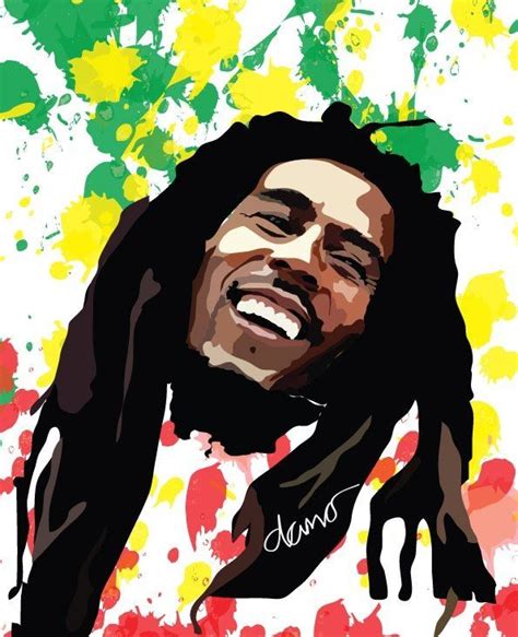 Vector Design Of Bob Marley Created Using Illustrator Bob Marley Marley Caricature