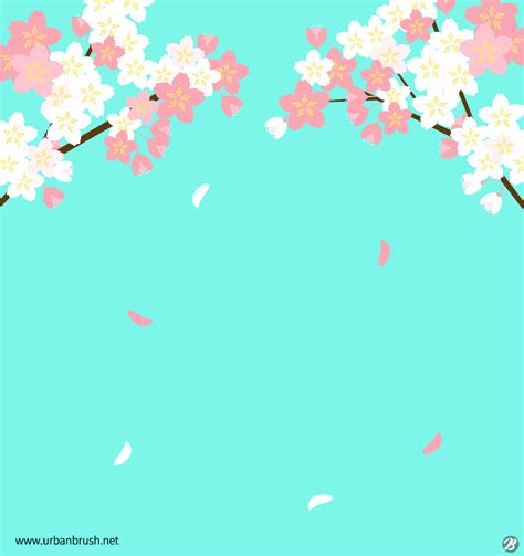 벚꽃 배경 일러스트 Ai 무료다운로드 Free Cherry Blossom Background 어반브러시