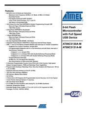 At C Ac Datasheet Pdf Bit Microcontroller Aiema