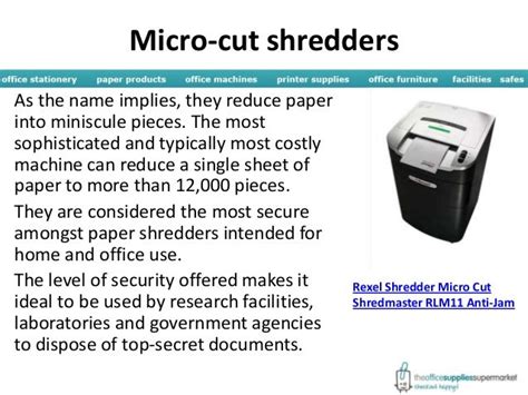 Paper shredder types