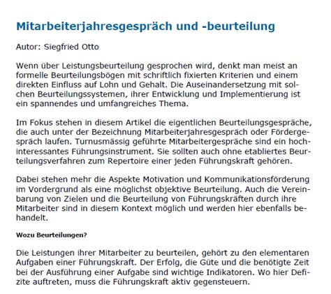 Leitfaden F R Das J Hrliche Mitarbeitergespr Ch