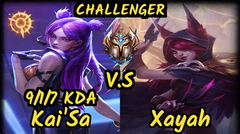 Klaus KAI SA Vs XAYAH 9 1 7 KDA BOTTOM ADC CHALLENGER GAMEPLAY BR