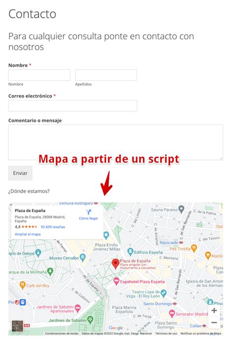 Cómo insertar Google Maps en WordPress con y sin Plugin