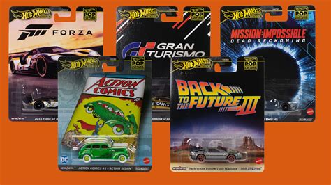 Hot Wheels 2025 Pop Culture Set Includes Action Comics Superman And Back To The Future Cars