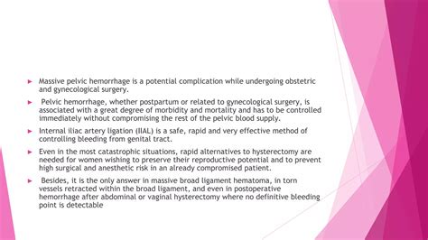 Internal Iliac Ligation PPT