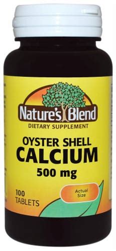 Natures Blend Calcium Oyster Shell Tablets 500mg 1 King Soopers