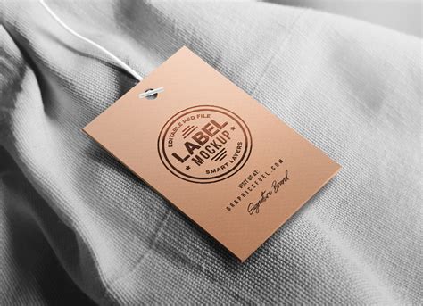 Free Clothing Hang Tag Mockup PSD - Good Mockups