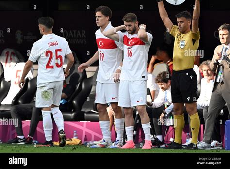 Dortmund Germany 22nd June 2024 Dortmund L R Yunus Akgun Of