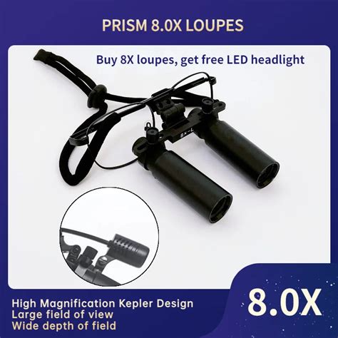 8 0x Dental Loupe Medical Surgical Binocular Ent Kepler 8x Optical Magnifier Microsurgery Loupes