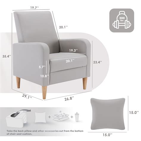 Snapklik Colamy Modern Upholstered Accent Chair Armchair